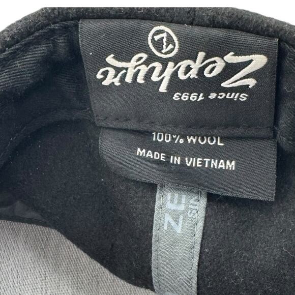 Zephyr Texas A&M Snapback Cap Black Crown Gray Brim Straight Edge Swagger - Picture 3 of 7